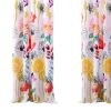 Minsk 84 Inch Window Panel Curtains, Bright Flower Patterns, Vibrant Colors