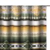 Jashua 72 Inch Shower Curtain, Southwest Style Yellow Stripes, Button Holes
