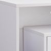 Jett 60 Inch TV Media Entertainment Console, 2 Drawers, 2 Shelves, White