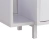 Jett 60 Inch TV Media Entertainment Console, 2 Drawers, 2 Shelves, White