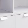 Jett 47 Inch TV Media Entertainment Console, 2 Drawers, 2 Shelves, White