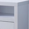 72 Inch Modern TV Entertainment Console with 2 Drawers and 3 Shelves, White