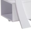 Ayan 60 Inch TV Entertainment Console, 3 Shelves and 1 Drawer, Crisp White