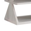 60 Inch TV Media Entertainment Console with 4 Shelves, 3 Drawers, Oak White
