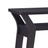 Dax 47 Inch Modern Console Table with Drawer and Mini Shelves, Wood, Brown