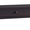 Dax 47 Inch Modern Console Table with Drawer and Mini Shelves, Wood, Brown