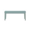 Bray 44 Inch Modern Rectangular Dining Bench, Tapered Legs, Teal Blue