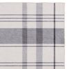 Kay 8 x 10 Area Rug, Classic Plaid Print, Soft Gray and White Polyester