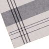 Kay 8 x 10 Area Rug, Classic Plaid Print, Soft Gray and White Polyester