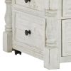 46 Inch Rectangular Lift Top Coffee Table, Faux Drawer Front, White, Brown