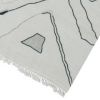 Wini 5 x 7 Area Rug, Gray Polyester, Multicolored Sporadic Lines Print