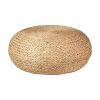 Traditional 31 Inch Coffee Table, Water Hyacinth Fiber Woven, Natural Brown