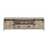 Sem 79 Inch TV Media Entertainment Console, Sliding Doors, 2 Drawers, Brown