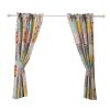 Turin 63 Inch Window Curtains, Brushed Microfiber, Multicolor Patchwork