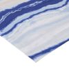 Oda 84 Inch Window Curtains, Microfiber Polyester, Blue Ocean Wave Print