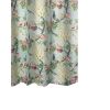 Eden 72 Inch Shower Curtain, Songbirds and Butterflies, Green Microfiber