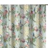Eden 72 Inch Shower Curtain, Songbirds and Butterflies, Green Microfiber