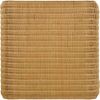 22 Inch Side End Table, Woven Rattan Frame, Waterfall Edges, Square Surface