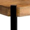 Ayla 50 Inch Coffee Table, Iron Hairpin Legs, Rustic Brown Mango Wood