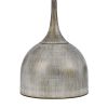 26 Inch Table Lamp, Set of 2, Curved, Beige Fabric Shade, Distressed Gray