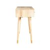Liv 44 Inch Rectangular Storage Console Table, Tapered Legs, Natural Brown