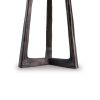 Nila 35 Inch Table Lamp, Antique Black Metal, 3 Way Switch, Drum Shade