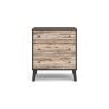 Kiki 34 Inch Bedside Nightstand Chest, 3 Spacious Drawers, Matte Black