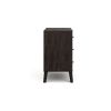Kiki 34 Inch Bedside Nightstand Chest, 3 Spacious Drawers, Matte Black