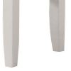 Felicity 16 Inch Upholstered Vanity Stool, Padded Seat, Glossy White