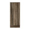 48 Inch Modern 5 Drawer Tall Dresser Chest, Rustic Weathered Brown Frame