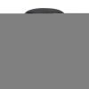 Nailhead Trim Round Leatherette Swivel Counter Stool with Flared Leg, Black