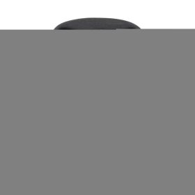 Nailhead Trim Round Leatherette Swivel Counter Stool with Flared Leg, Black