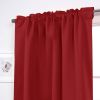 52 x 96 inch Solid Red Thermal Blackout Curtain Panels - Set of 2