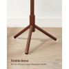 Sturdy Solid Wood Coat Rack in Dark Walnut Finish with 8 Hooks