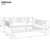 Full size Daybed in Dark Brown Wood Finish