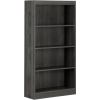 Modern Four Shelf Bookcase in Grey Oak Wood Finish