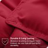 King/Cal King Size All Season Super Soft Down Alternative Comforter Set Red
