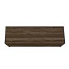 58 Inch Wood and Metal Entertainmnet TV Stand with 2 Drawers, Brown and Black