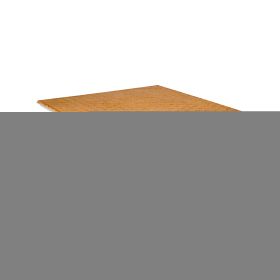 Paige 31 Inch Illusion Rectangular Wooden Coffee Table, Wood Brown, White