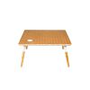 Paige 31 Inch Illusion Rectangular Wooden Coffee Table, Wood Brown, White
