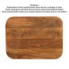 Wade 20 Inch Handcrafted Rectangular Side End Table, Solid Natural Brown Mango Wood, Inverted U Shape Legs