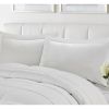 Full/Queen Traditional Microfiber Reversible 3 Piece Comforter Set in White