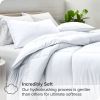 Full size Super Soft Microfiber Down Alternative Comforter Set White