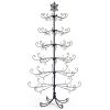 6ft Black PVC Iron Christmas Tree with Snowflake Top (Accessories Not Included) - Everyday Decor Tree