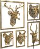 Animal Heads Wall Decor (5pcs