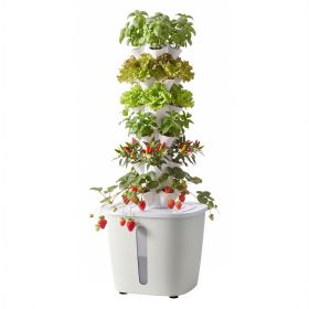 Hydroponic Tower, 30 Pods 6 Tiers Hydroponics Growing System Kit with App Control, Vertical Home Garden with 20L Water Tank & Pump