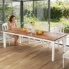 Rectangular Dining Table, 78 inch Long Kitchen Table for 6-8 PeopleN