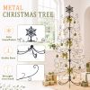 6ft Black PVC Iron Christmas Tree with Snowflake Top (Accessories Not Included) - Everyday Decor Tree