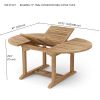 BAHAMA 71″ OVAL EXTENSION TABLE EXTRA THICK