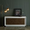 PARAGGI SIDEBOARD (WHITE & MAHOGANY)